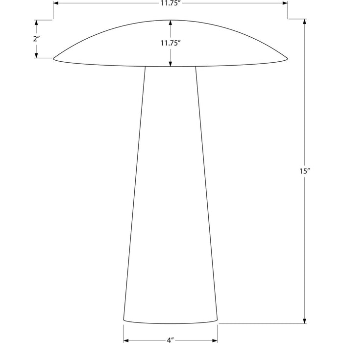 15"H Table Lamp Resin base LED