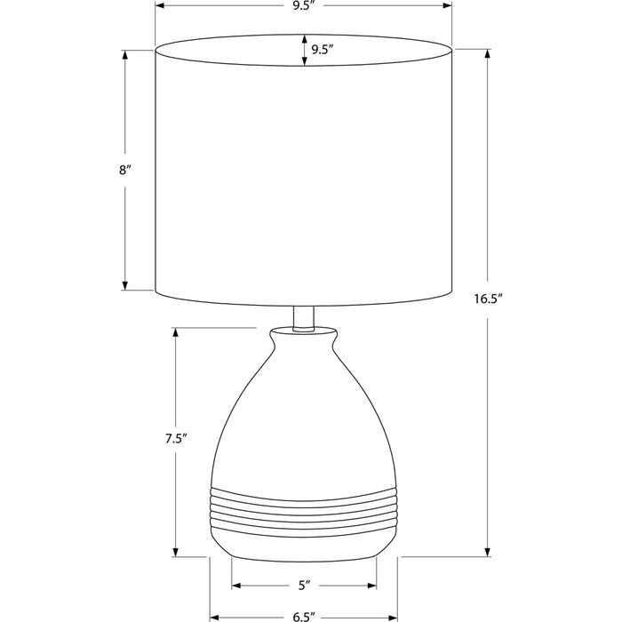 17"H Table Lamp Ceramic base