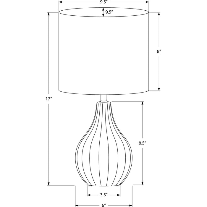 17"H Table Lamp Ceramic base