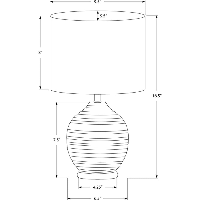 17"H Table Lamp Ceramic base