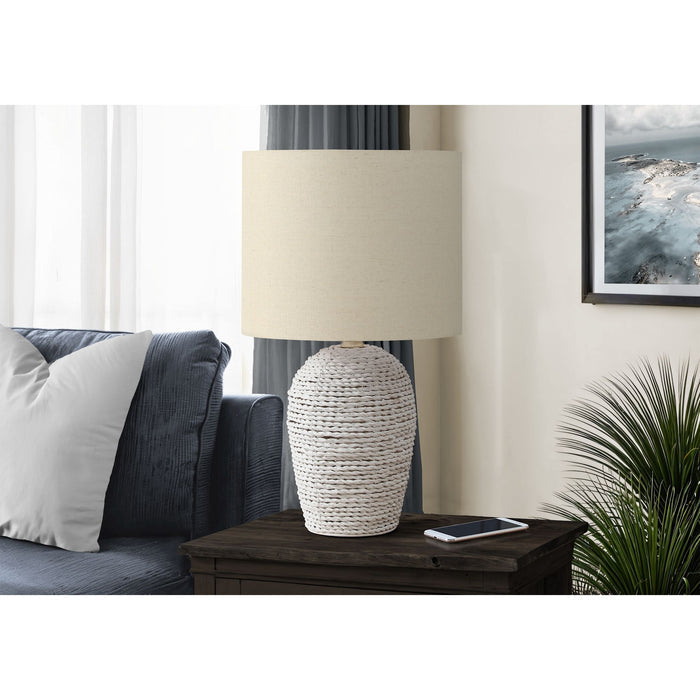 17"H Table Lamp Rattan base