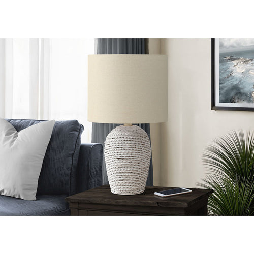 17"H Table Lamp Rattan base