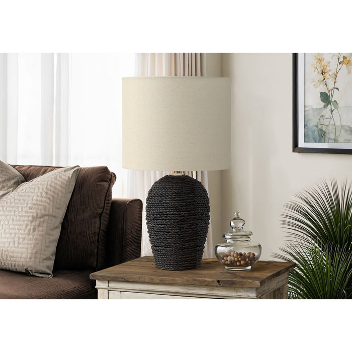 17"H Table Lamp Rattan base