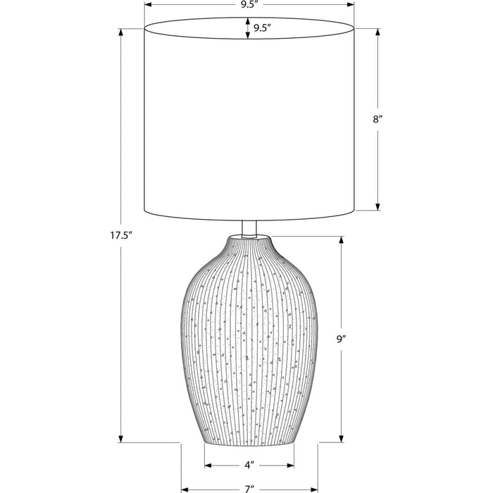18"H Table Lamp Ceramic base