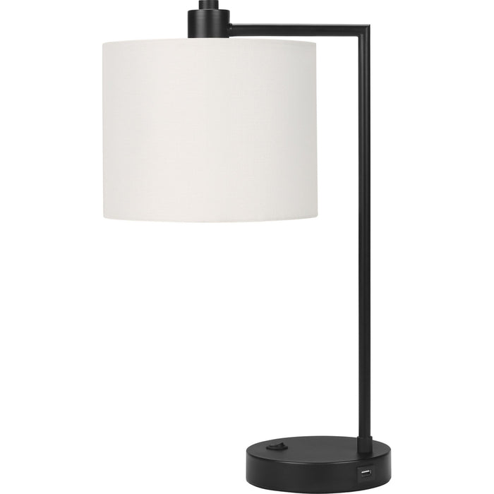 19"H Table Lamp Metal base USB