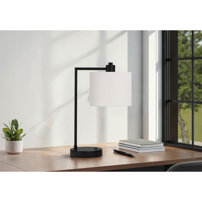 19"H Table Lamp Metal base USB