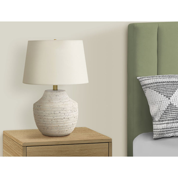 20"H Table Lamp Concrete base