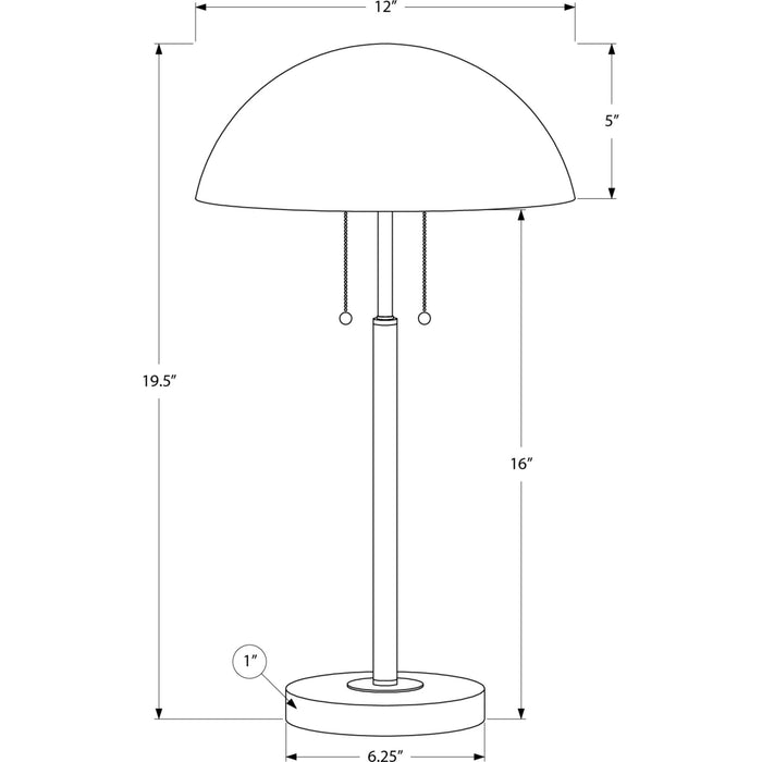 20"H Table Lamp Metal base