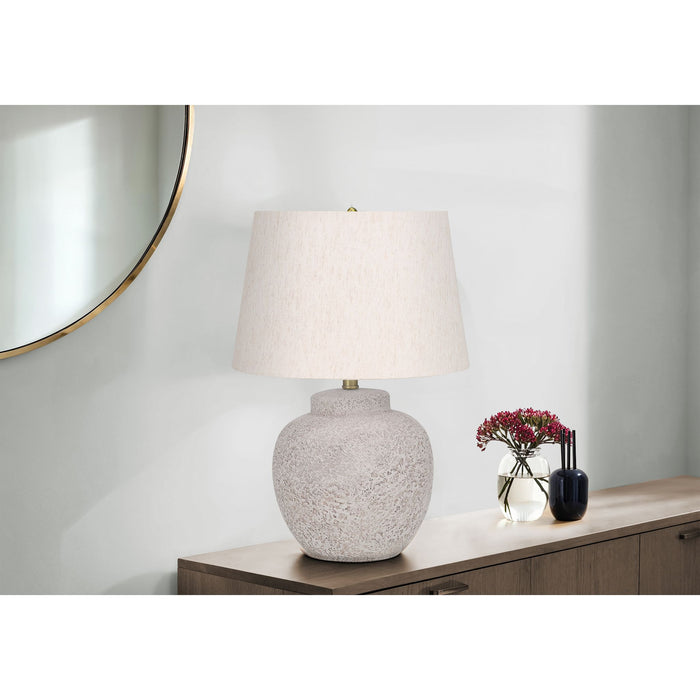 22"H Table Lamp Concrete base
