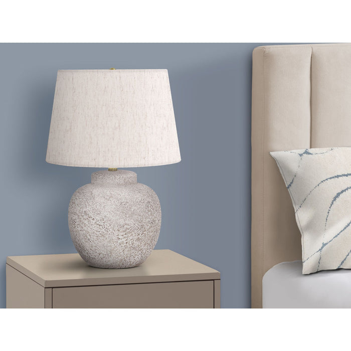 22"H Table Lamp Concrete base
