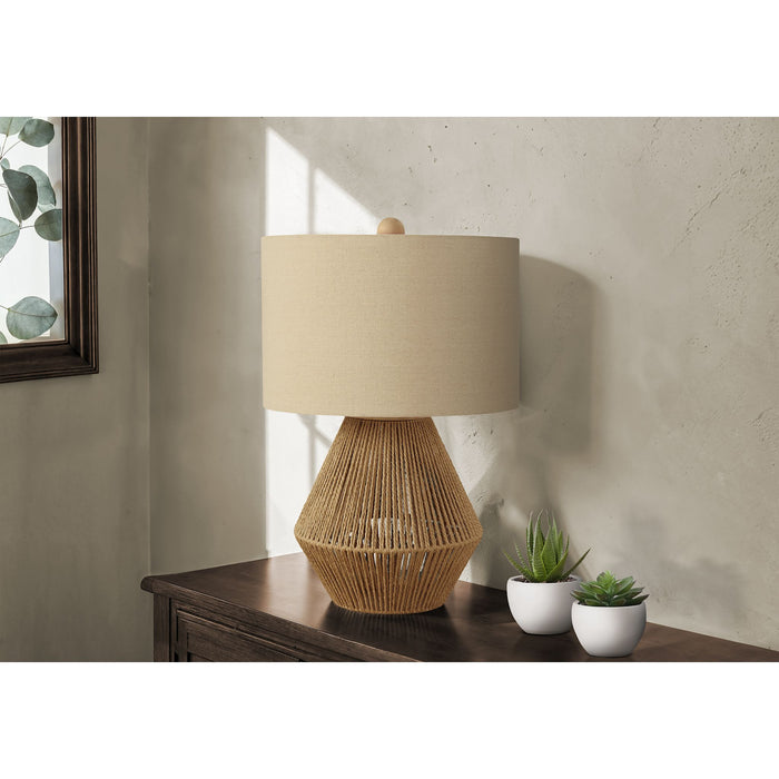 22"H Table Lamp Rope base