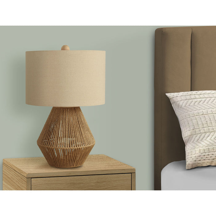 22"H Table Lamp Rope base