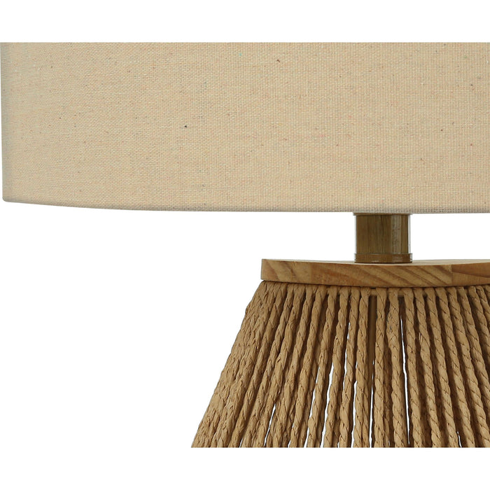22"H Table Lamp Rope base