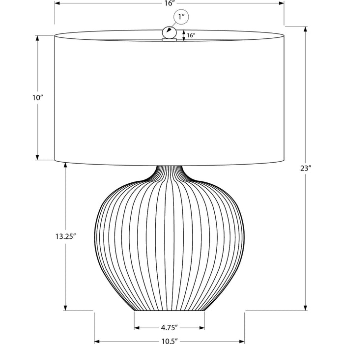 23"H Table Lamp Ceramic base