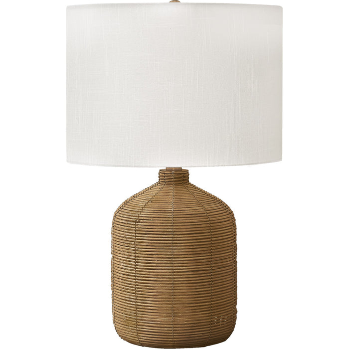 23"H Table Lamp Rattan base