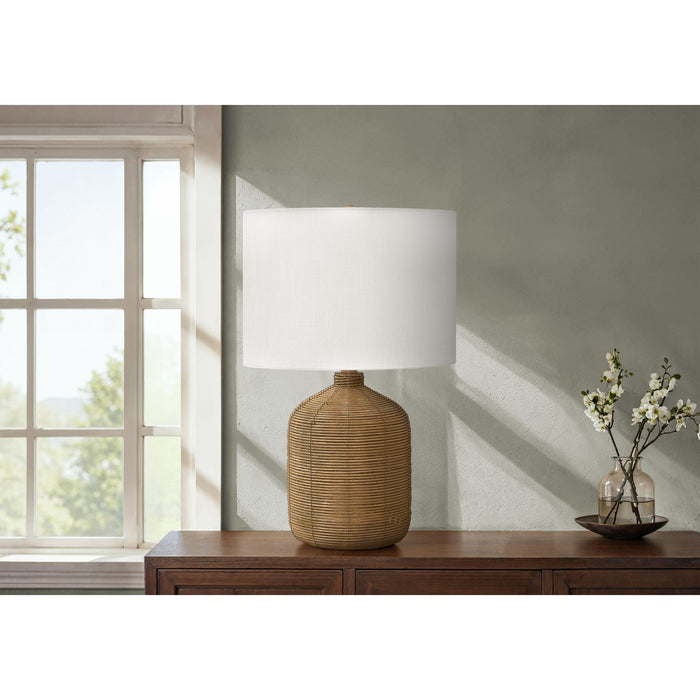 23"H Table Lamp Rattan base