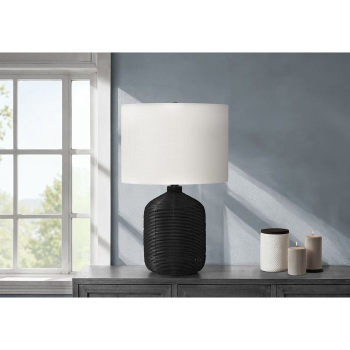 23"H Table Lamp Rattan base