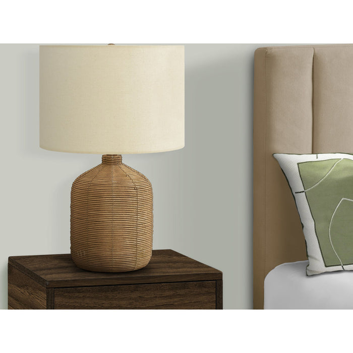 23"H Table Lamp Rattan base