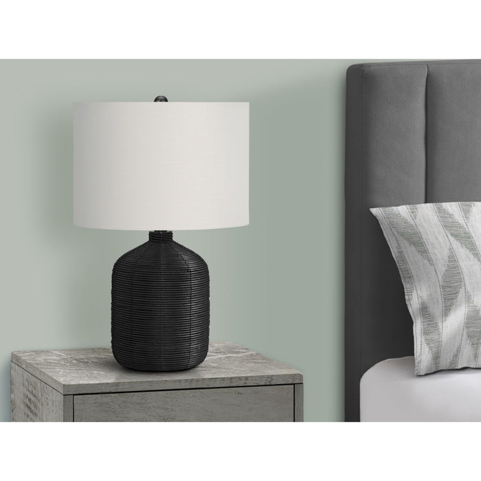 23"H Table Lamp Rattan base