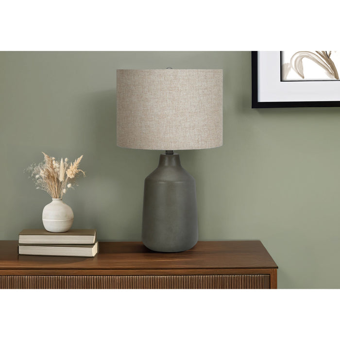 24"H Table Lamp Concrete base