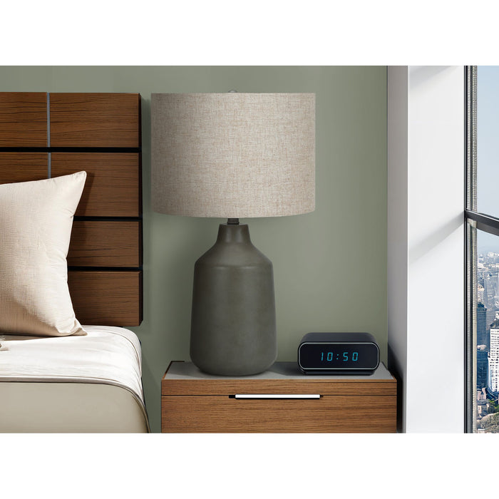 24"H Table Lamp Concrete base