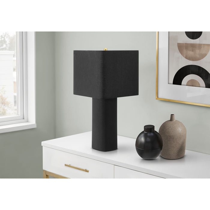 24"H Table Lamp Linen base