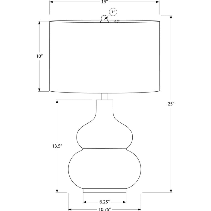 25"H Table Lamp Ceramic base
