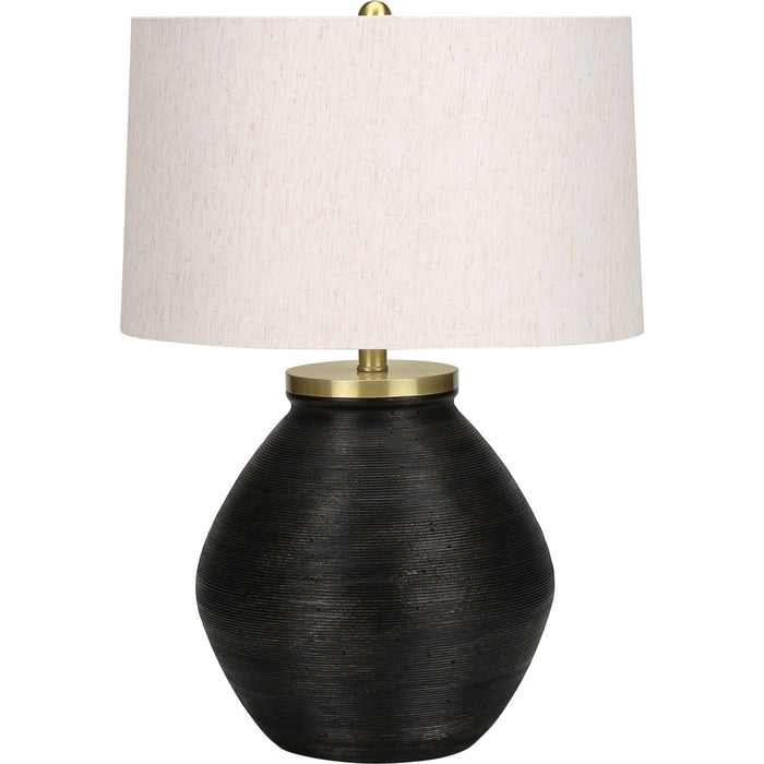 25"H Table Lamp Concrete base