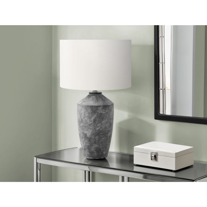 25"H Table Lamp Concrete base