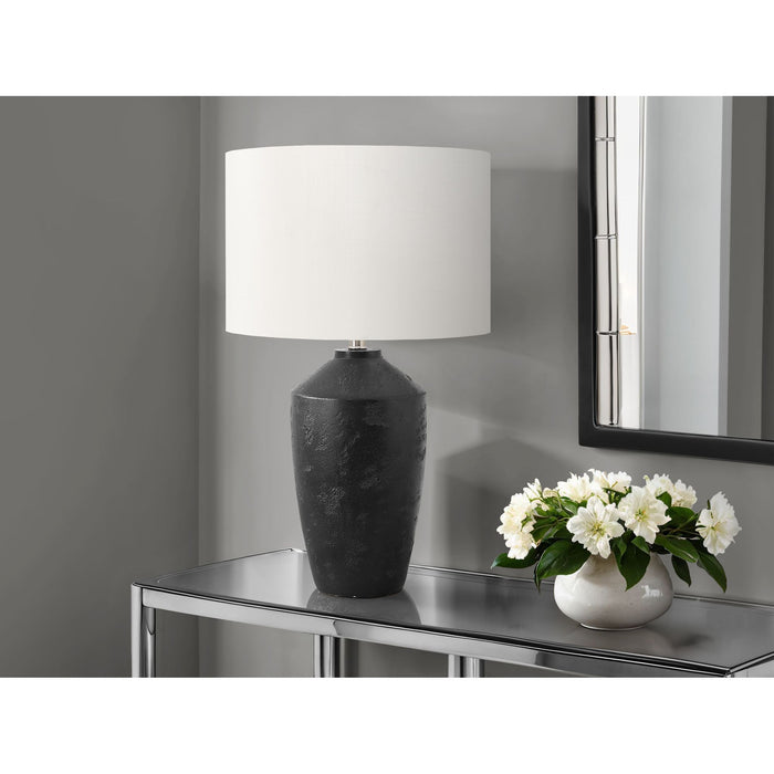 25"H Table Lamp Concrete base