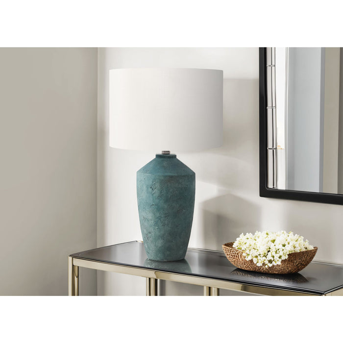 25"H Table Lamp Concrete base