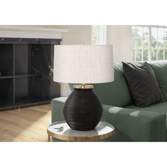 25"H Table Lamp Concrete base