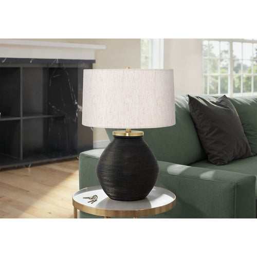 25"H Table Lamp Concrete base