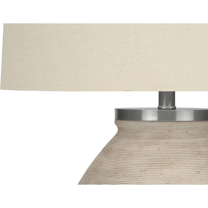25"H Table Lamp Concrete base