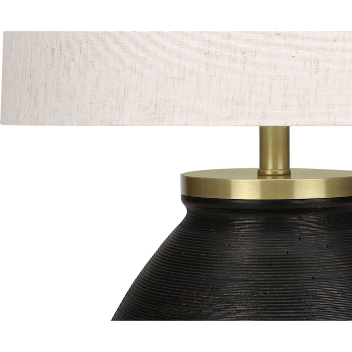 25"H Table Lamp Concrete base