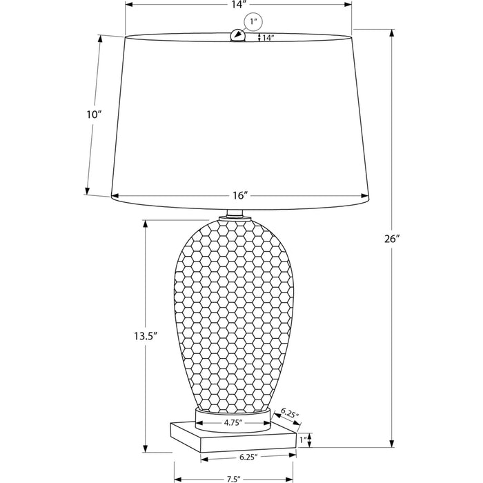 26"H Table Lamp Ceramic base