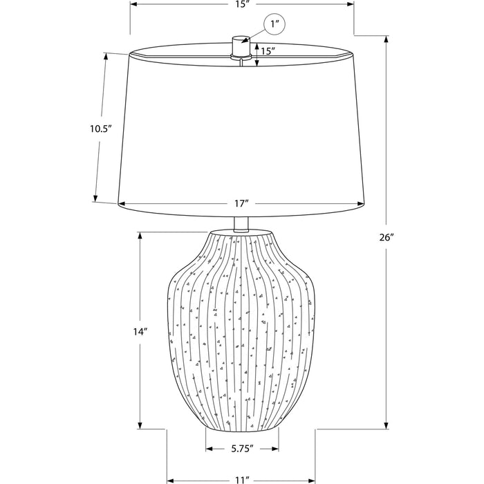 26"H Table Lamp Ceramic base