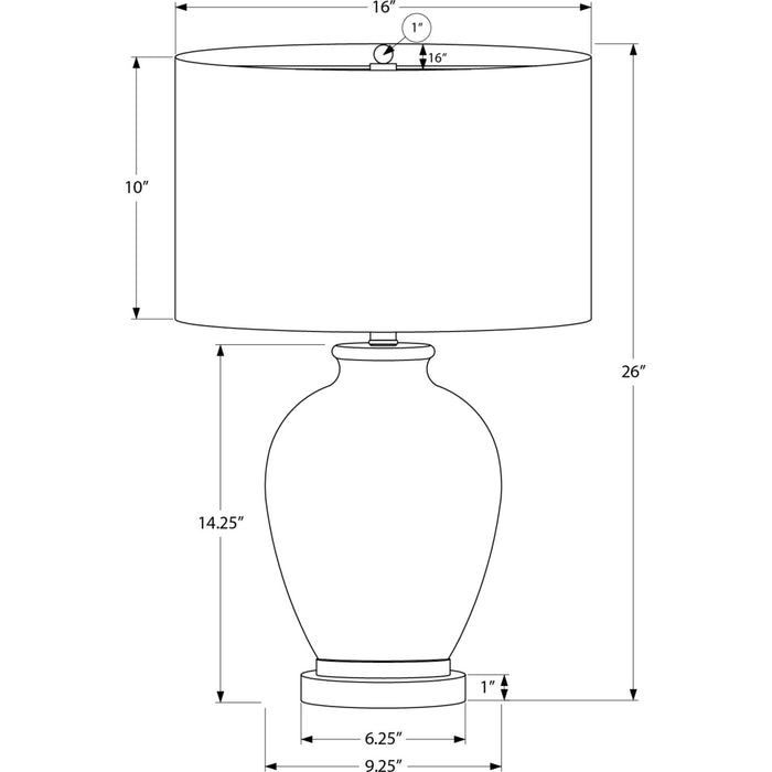 26"H Table Lamp Ceramic base