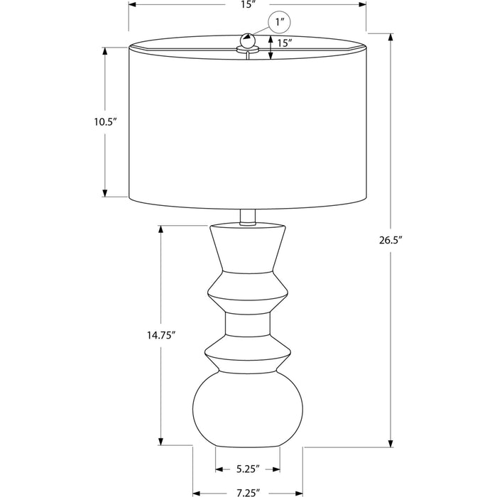 26"H Table Lamp Ceramic base