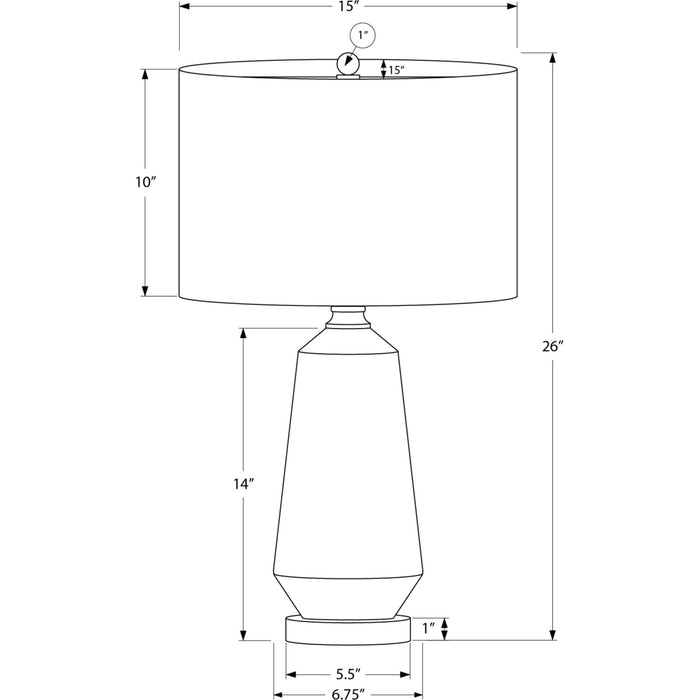 26"H Table Lamp Ceramic base
