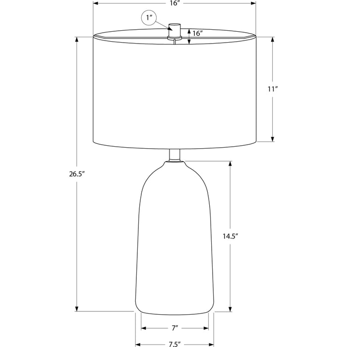 27"H Table Lamp Ceramic base