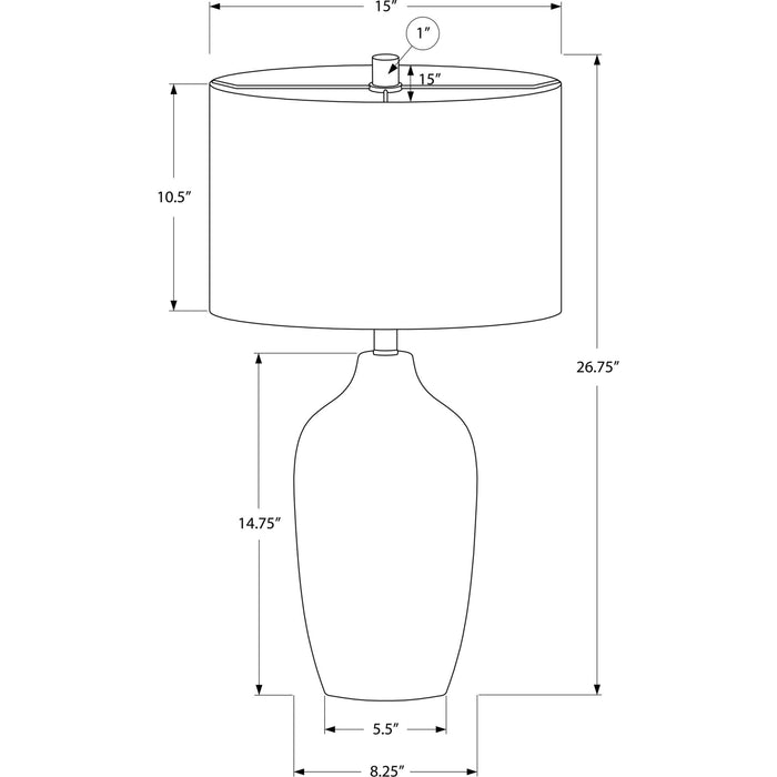 27"H Table Lamp Ceramic base