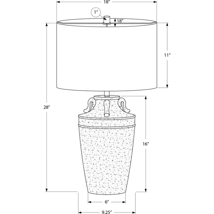28"H Table Lamp Ceramic base