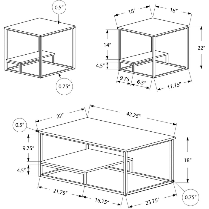 3 Pack Tables
