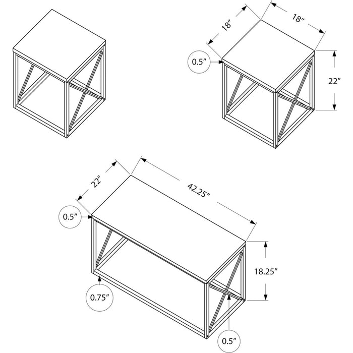 3 Pack Tables