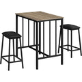 3 Piece Counter Dining Set - 1 Table, 2 Stools