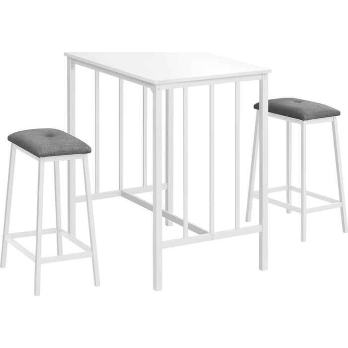 3 Piece Counter Dining Set - 1 Table, 2 Stools