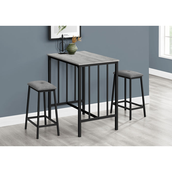 3 Piece Counter Dining Set - 1 Table, 2 Stools