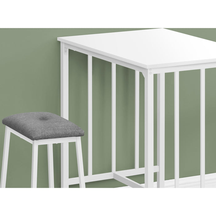 3 Piece Counter Dining Set - 1 Table, 2 Stools