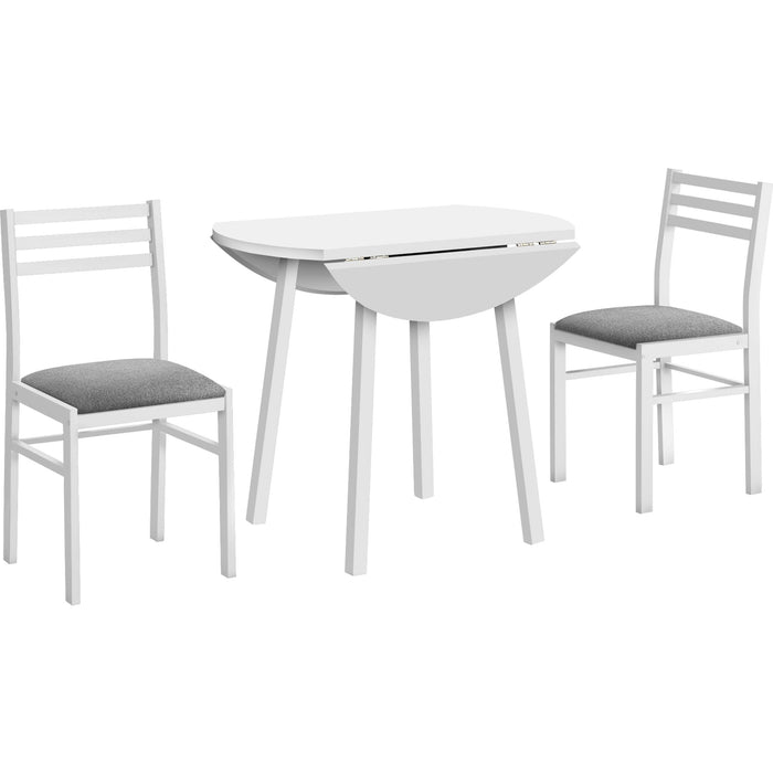 3 Piece Dining Set - 1 Table, 2 Chairs